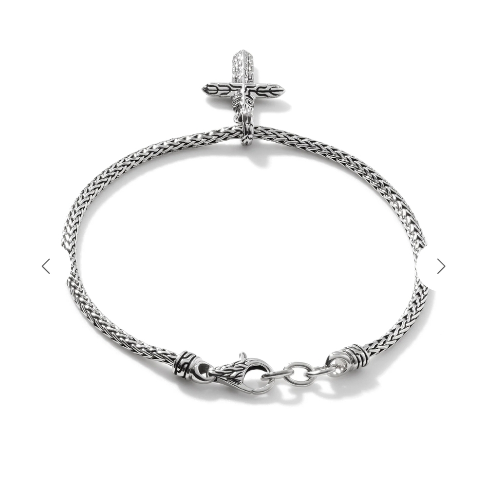 John Hardy Sterling Silver Cross Pendant Bracelet NWT SIZE SMALL. Final Sale - Picture 4 of 9